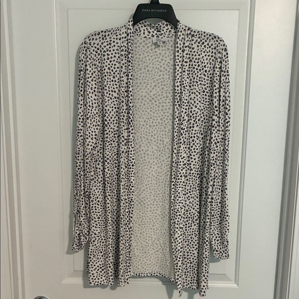 Kim Rogers Black and White Open Front Jacket
